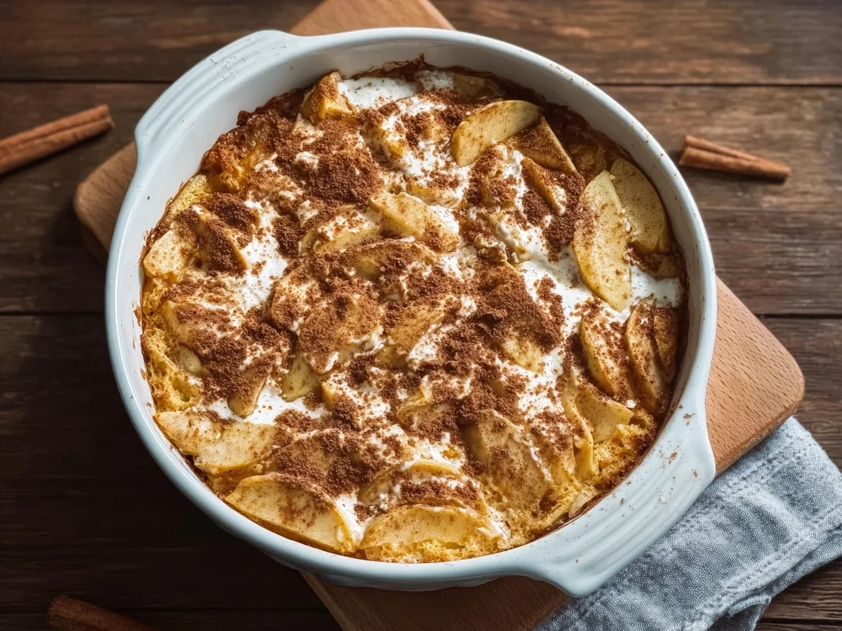Apple Cinnamon Cottage Cheese Bake: Healthy Breakfast - Image 1
