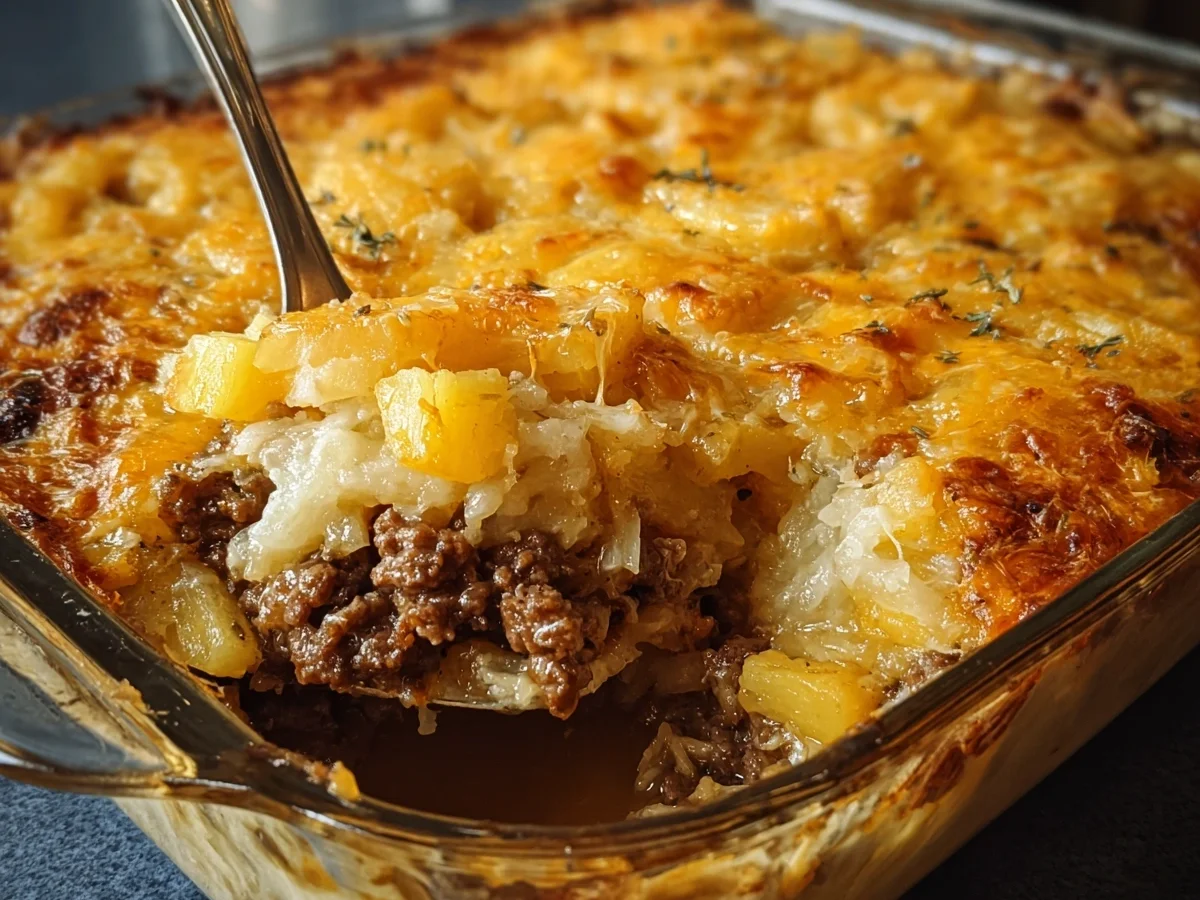 Baked Beef, Pineapple & Sauerkraut Casserole - Image 1