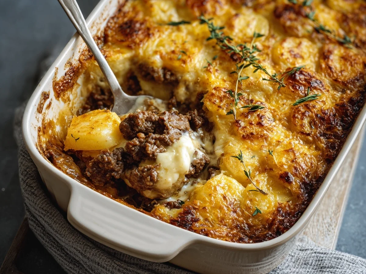 Baked Beef & Sauerkraut Casserole with Pineapple Potatoes - Image 2