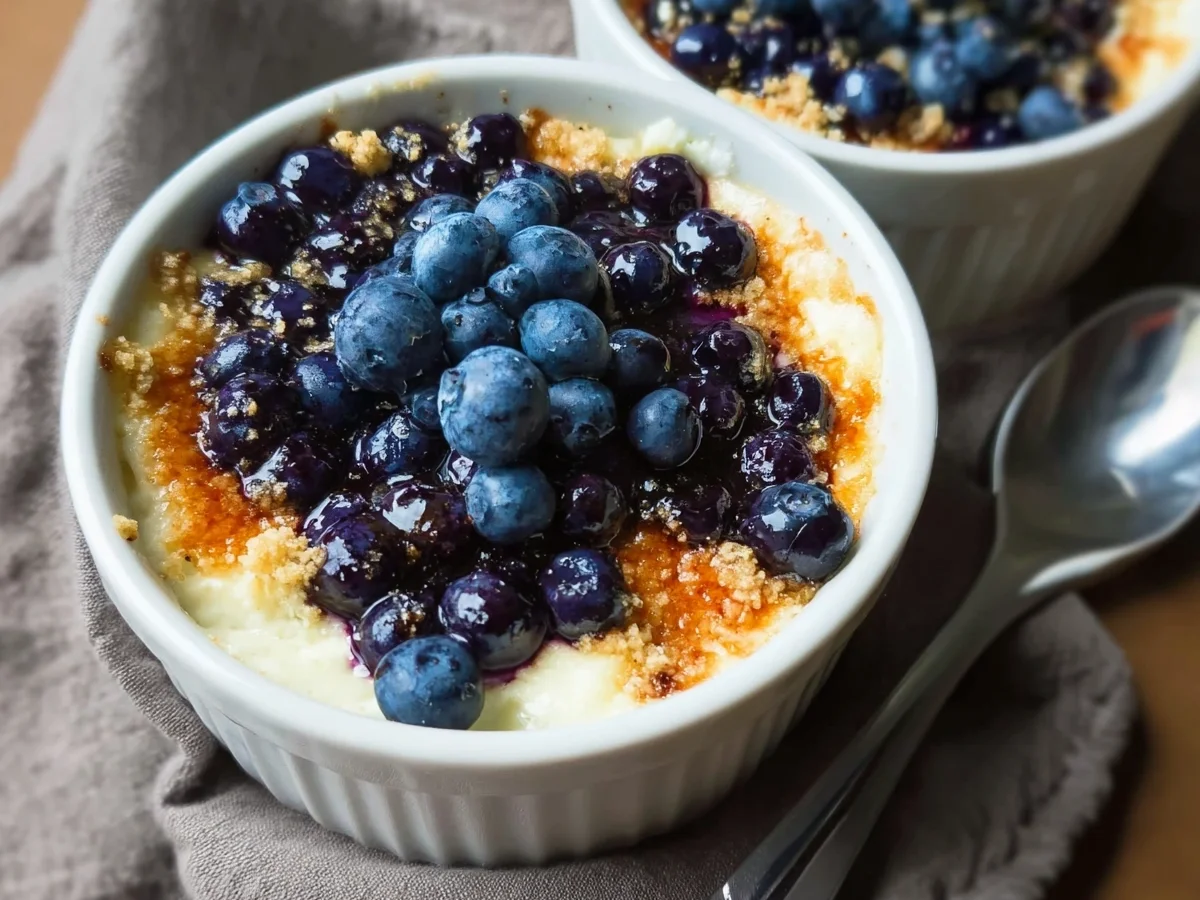 Baked Blueberry Cottage Cheese Bowls | High Protein Breakfast - Image 1