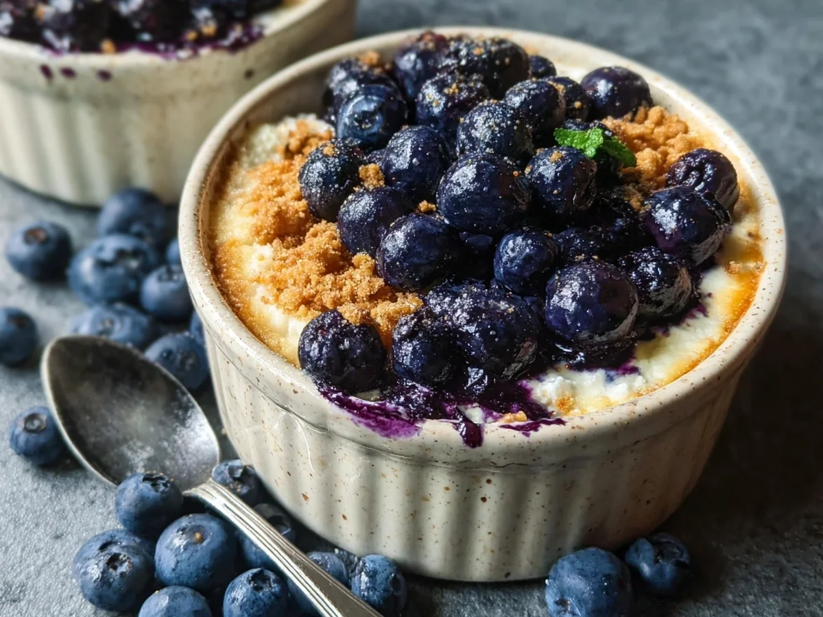 Baked Blueberry Cottage Cheese Bowls | High Protein Breakfast - Image 2
