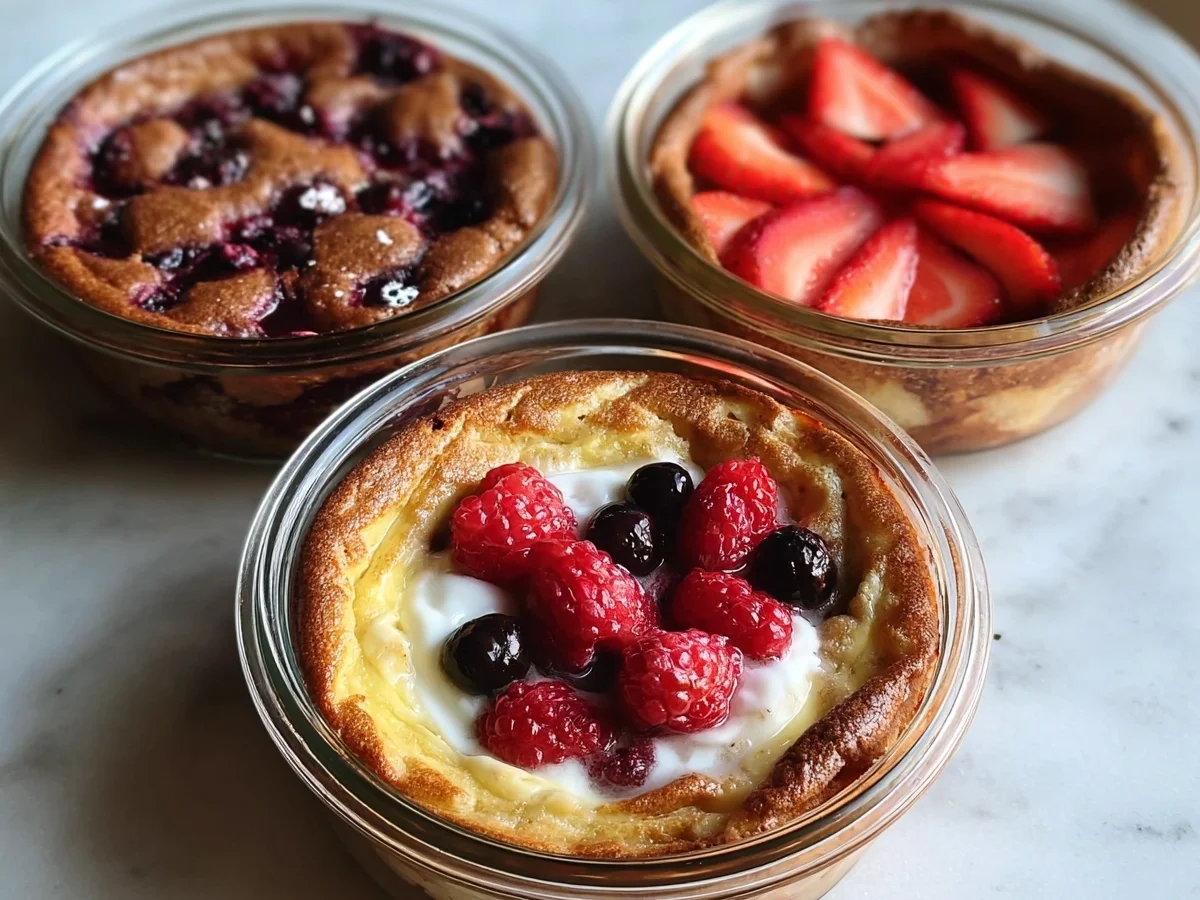 Baked Protein Pancake Bowls: High-Protein Breakfast - Image 1