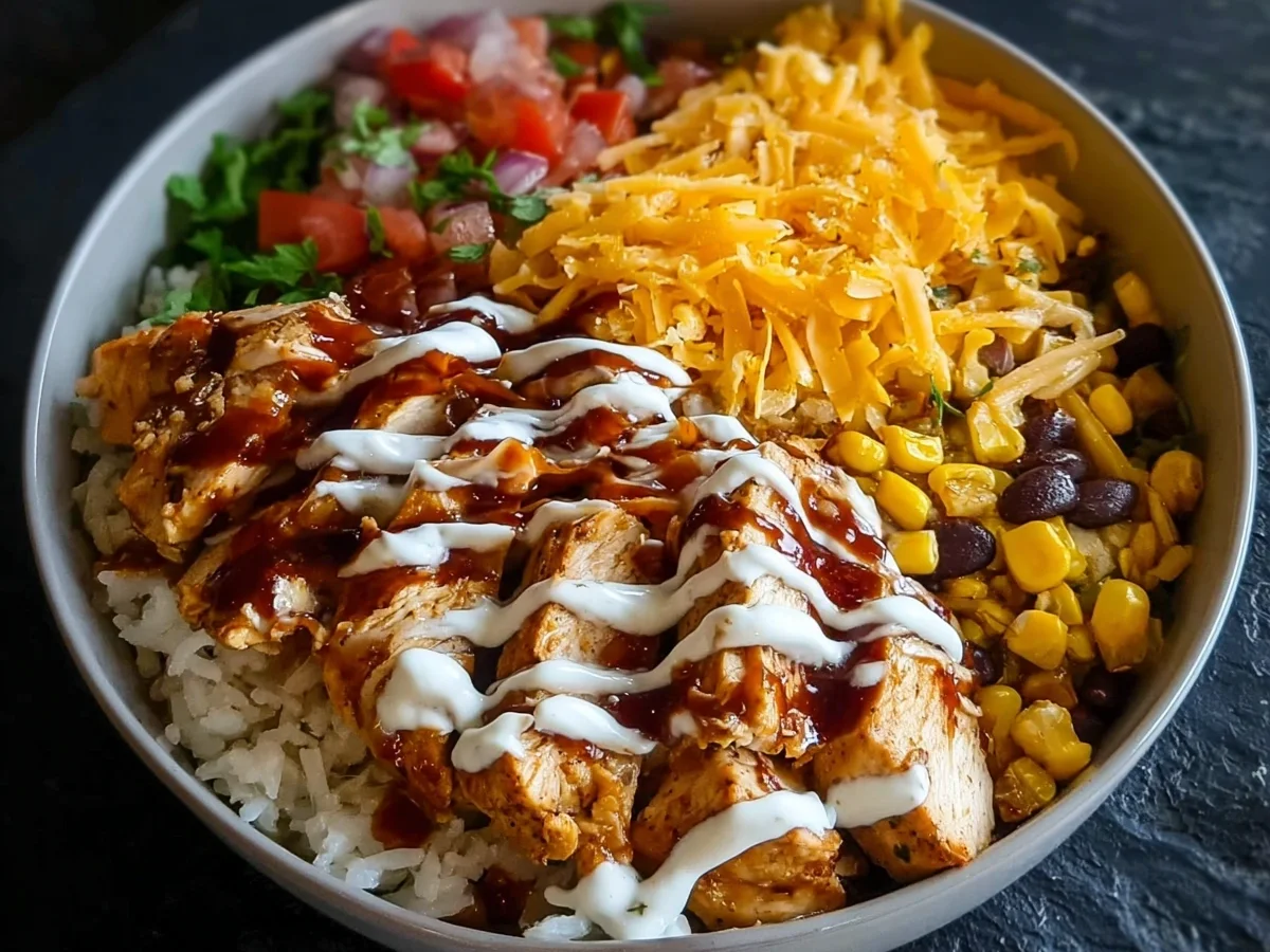 BBQ Ranch Chicken Bowl: Macro-Friendly & High Protein - Image 1