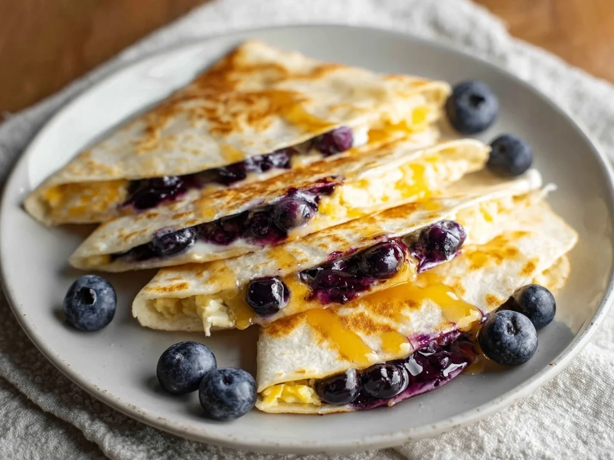 Blueberry Breakfast Quesadilla: Quick American-Mexican - Image 1