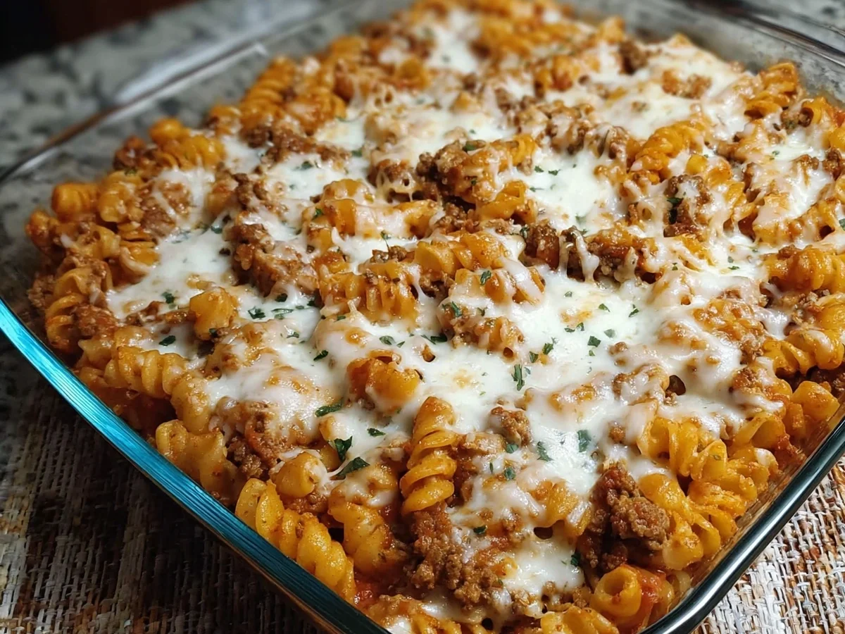 Cottage Cheese Protein Pasta Bake with Ground Beef - Image 1