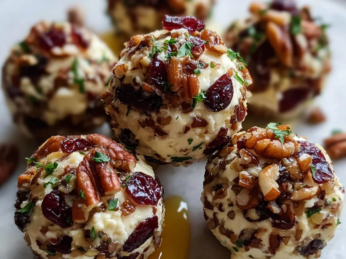 Cranberry Pecan Cheese Truffles: Festive Holiday Appetizer - Image 1
