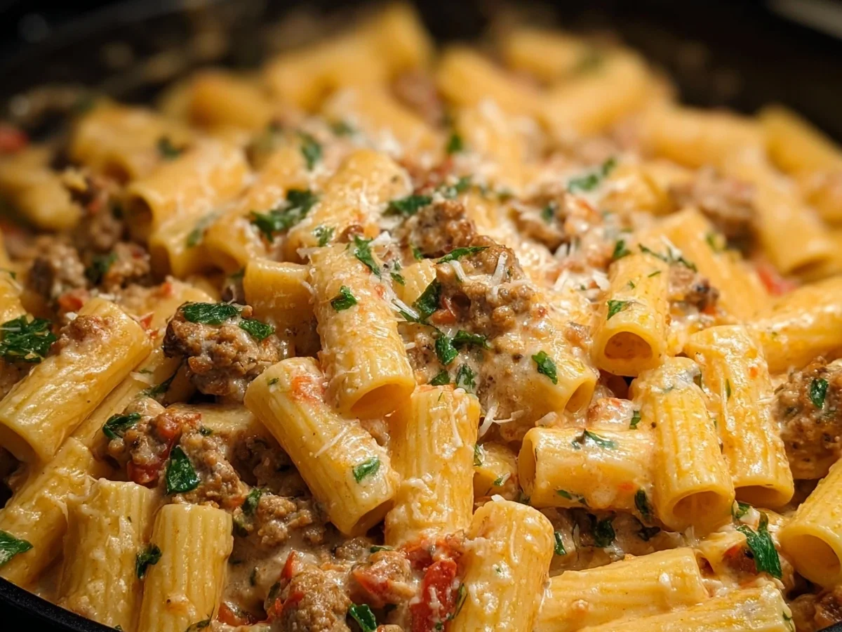 Creamy Beef Sausage Rigatoni: A Flavorful Pasta Dish - Image 2