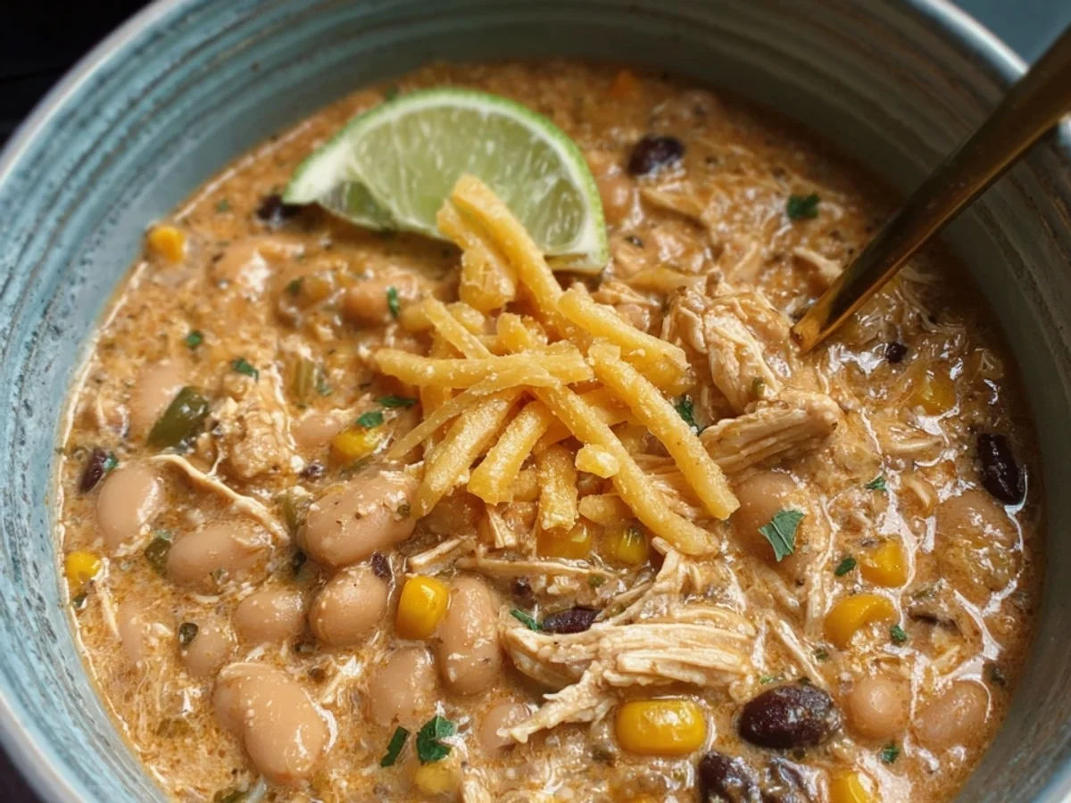 Creamy Crock Pot White Chicken Chili - Image 1