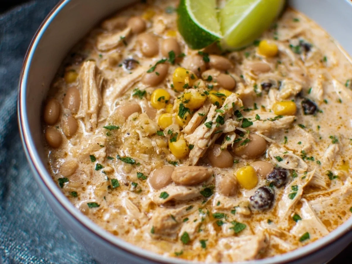 Creamy Crock Pot White Chicken Chili - Image 2