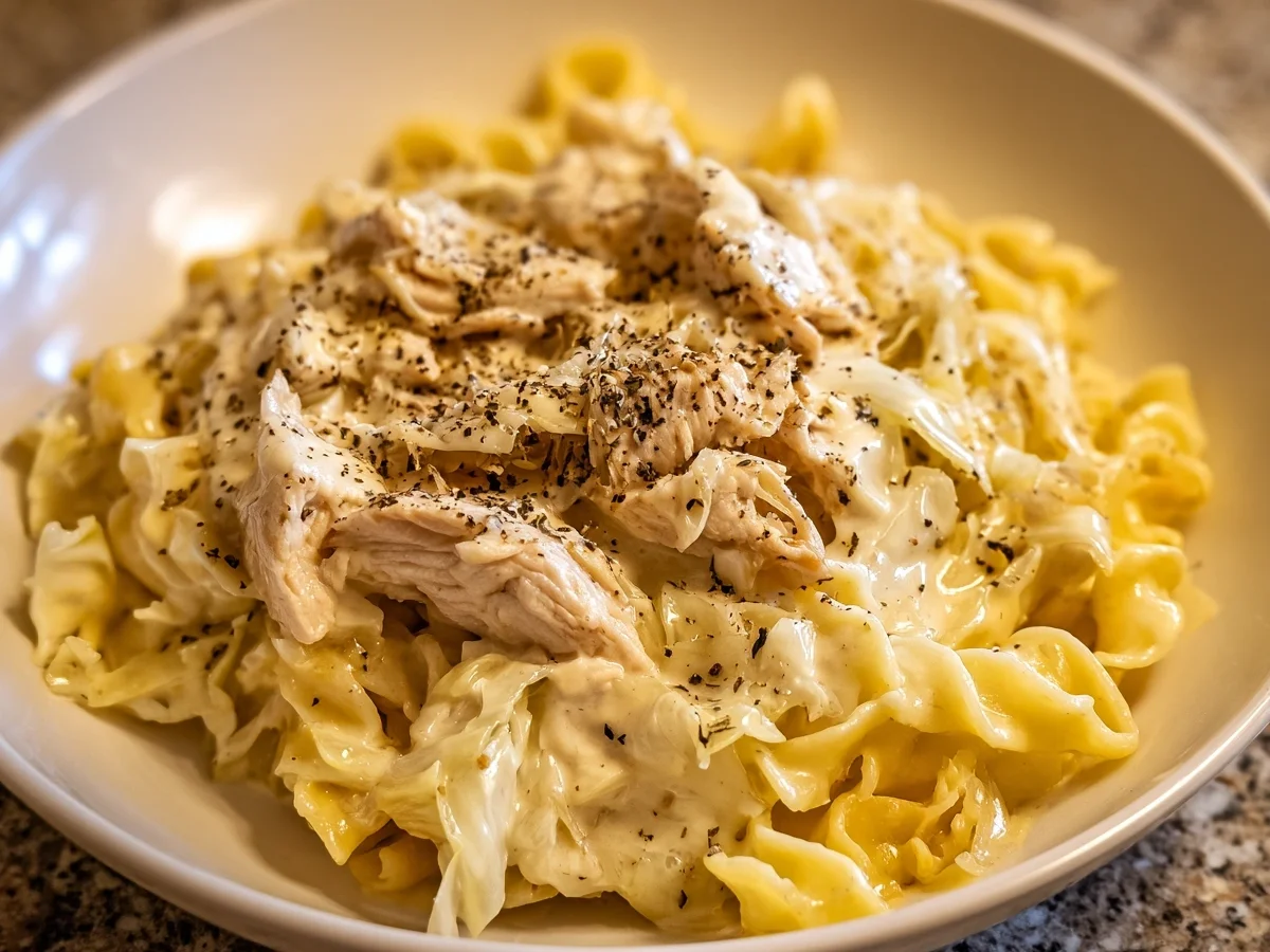 Creamy Low-Carb Alfredo Cabbage Pasta - Image 2