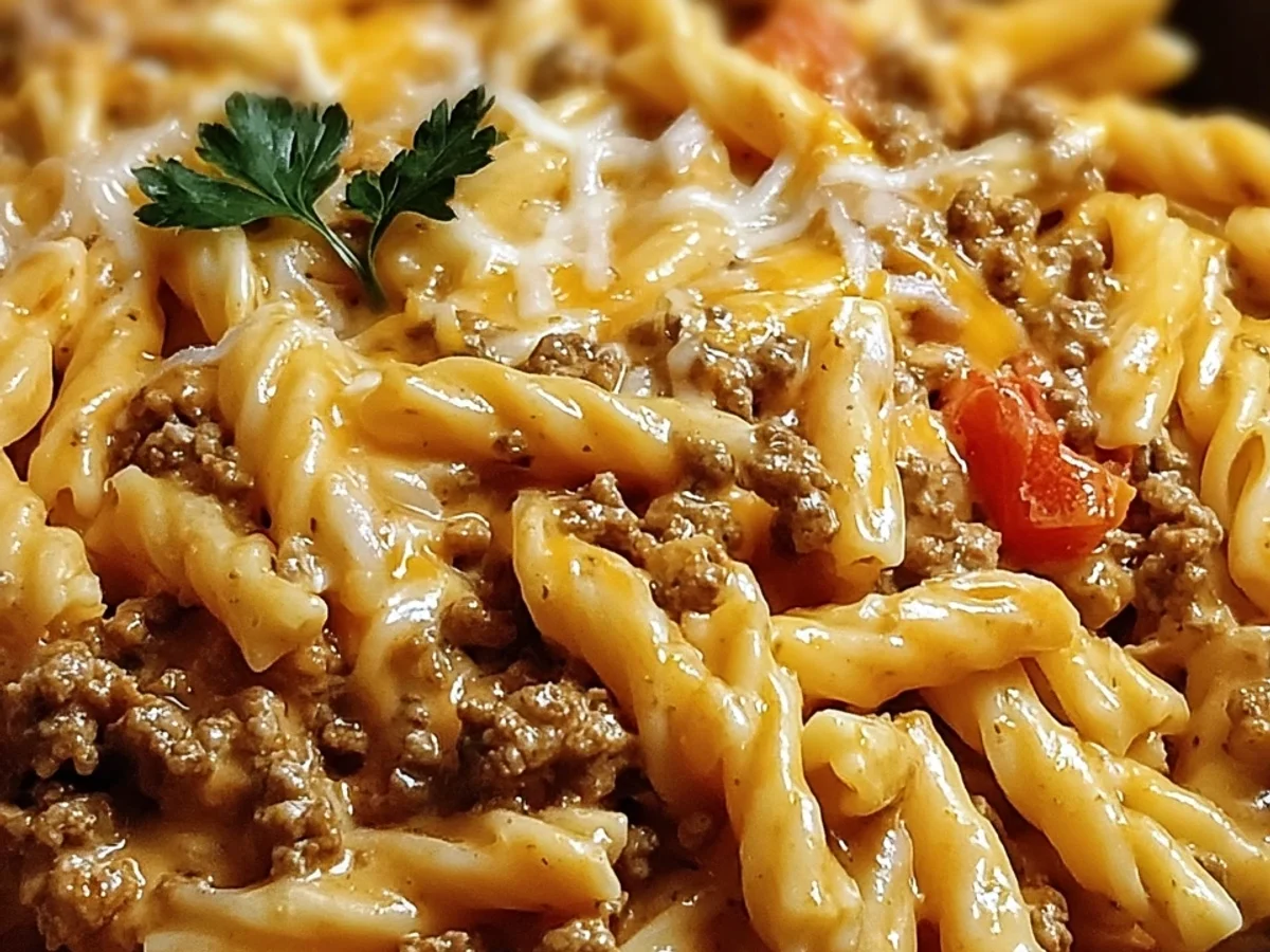 Creamy Rotel Pasta with Ground Beef: Easy Weeknight Dinner - Image 1