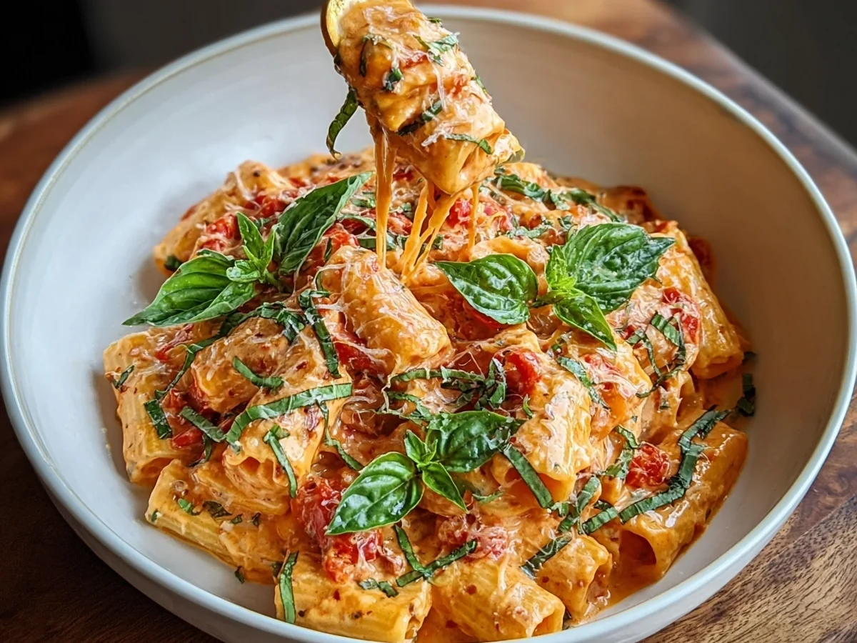 Creamy Tomato Garlic Pasta Ready in Minutes - Image 1