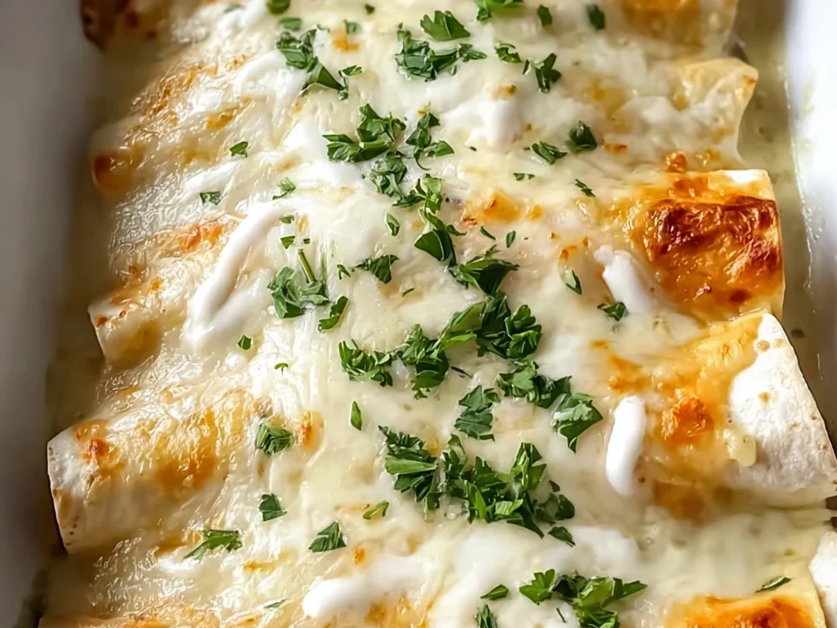 Creamy White Chicken Enchiladas: Easy Dinner Recipe - Image 2