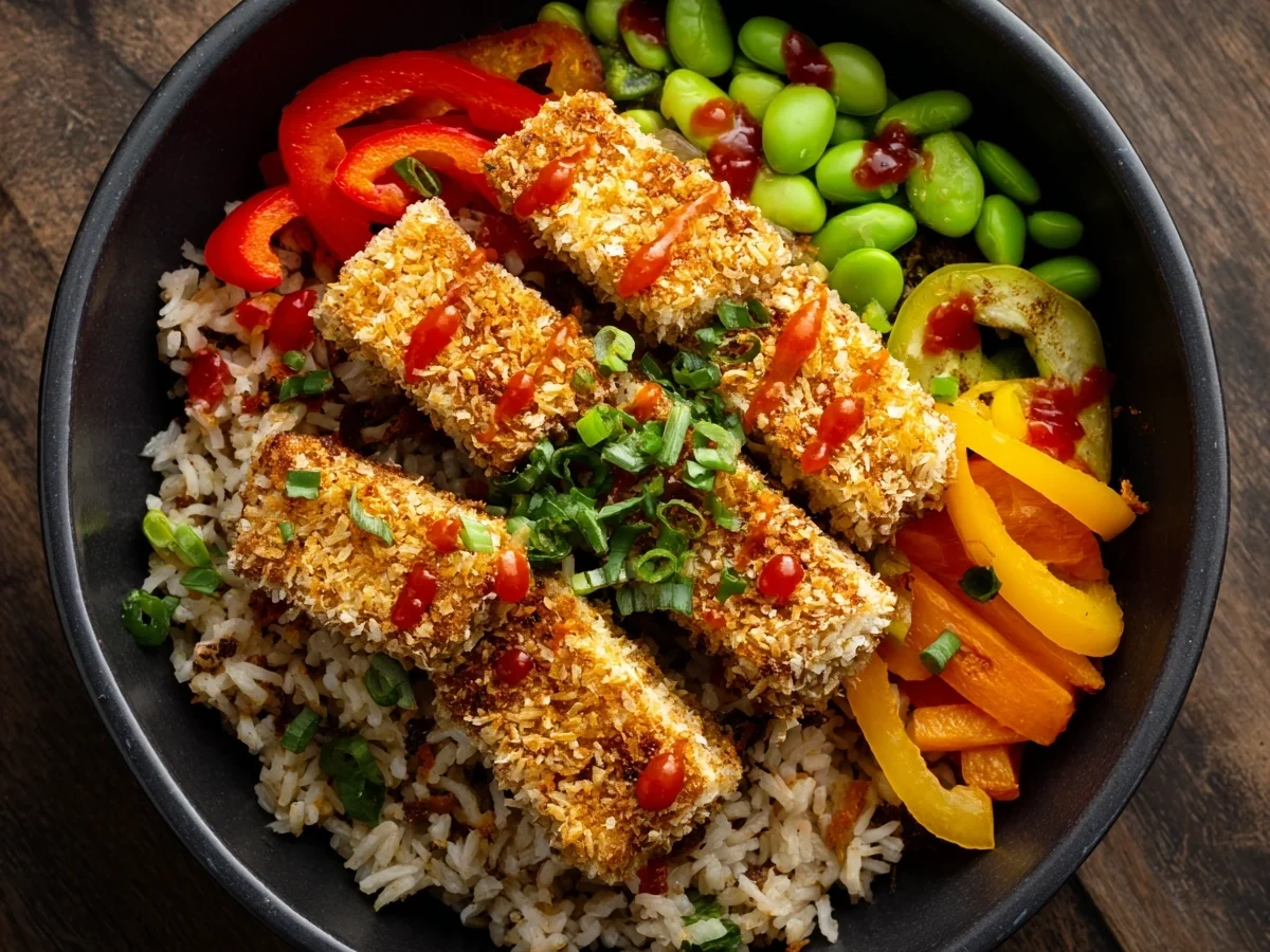 Crispy Coconut Tofu Bowl Recipe - Image 1