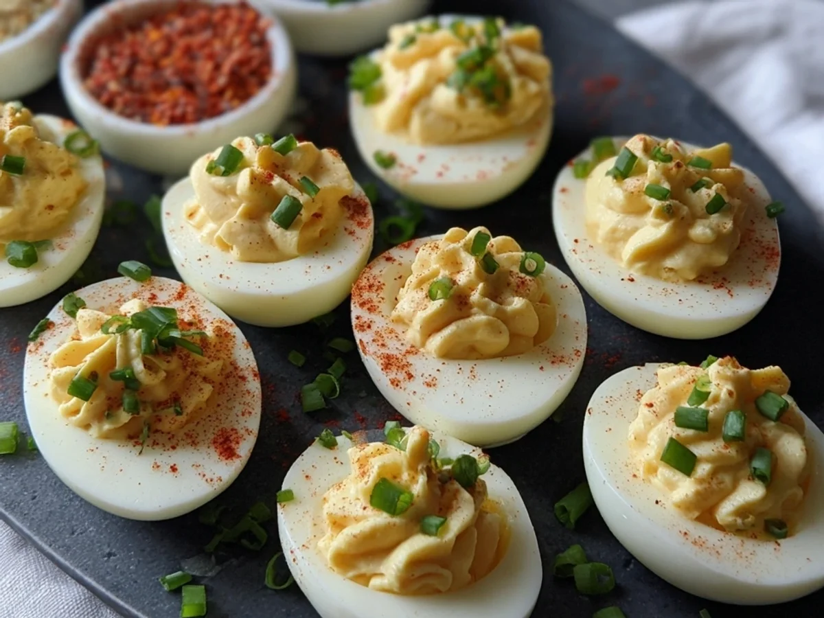 Customizable Deviled Egg Board & Toppings Recipe - Image 2