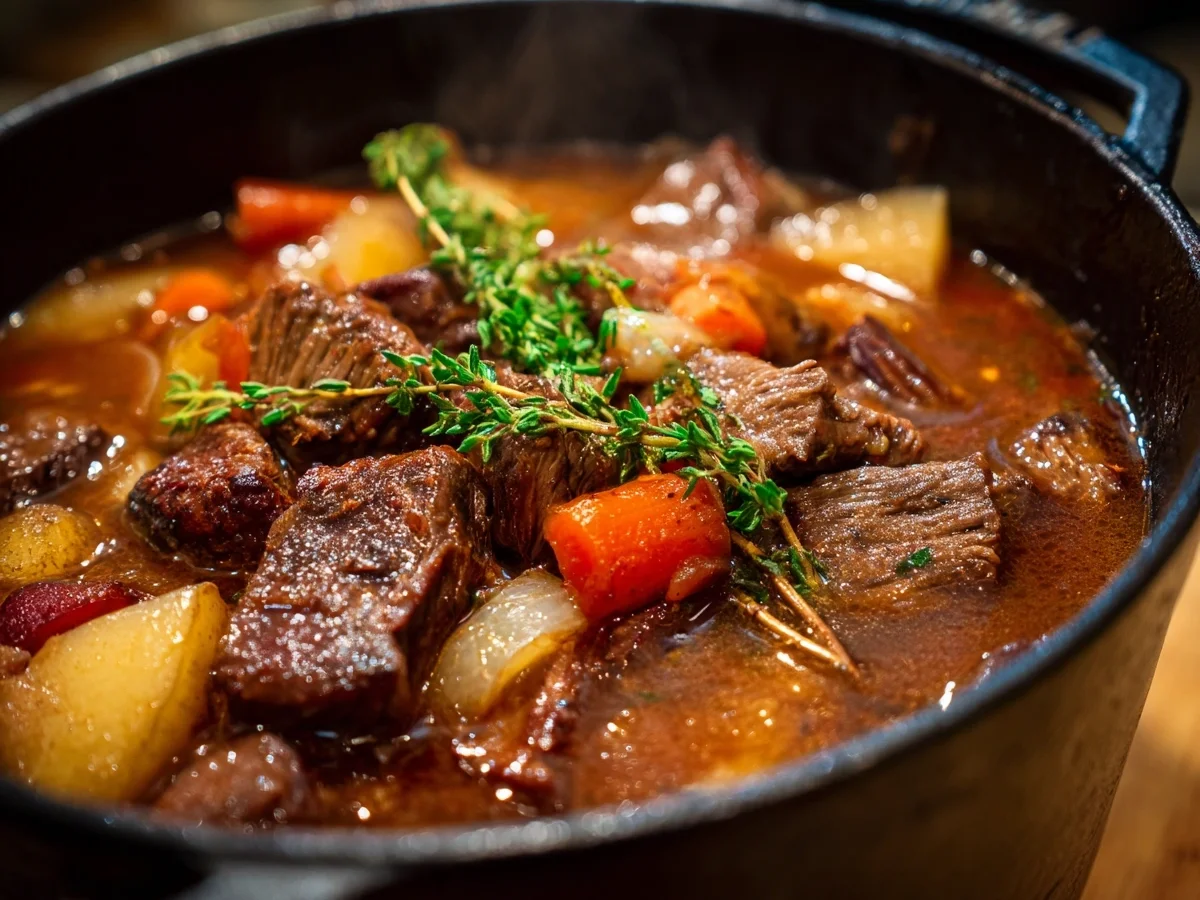 Dutch Oven Beef Stew: Hearty & Flavorful Recipe - Image 1