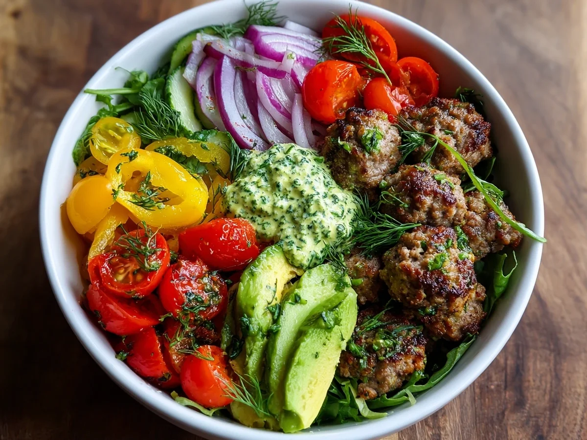 Easy Healthy Burger Bowls for Quick Dinners - Image 1