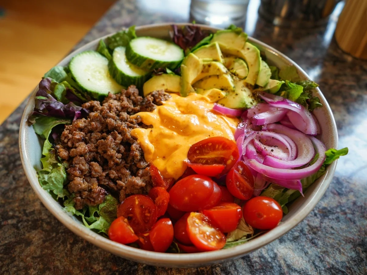 Easy Healthy Burger Bowls for Quick Dinners - Image 2