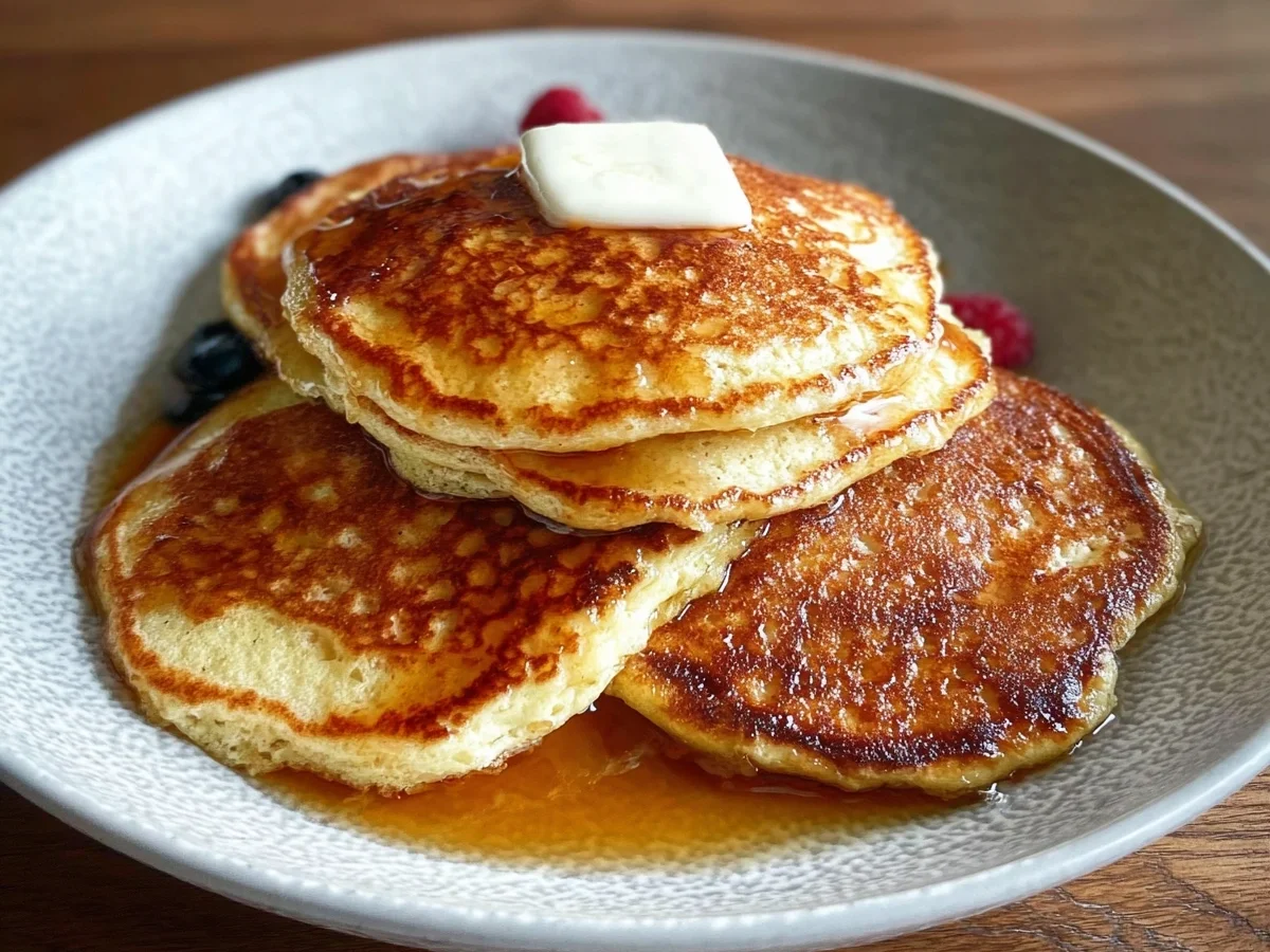 Fluffy High Protein Cottage Cheese Pancakes - Image 1
