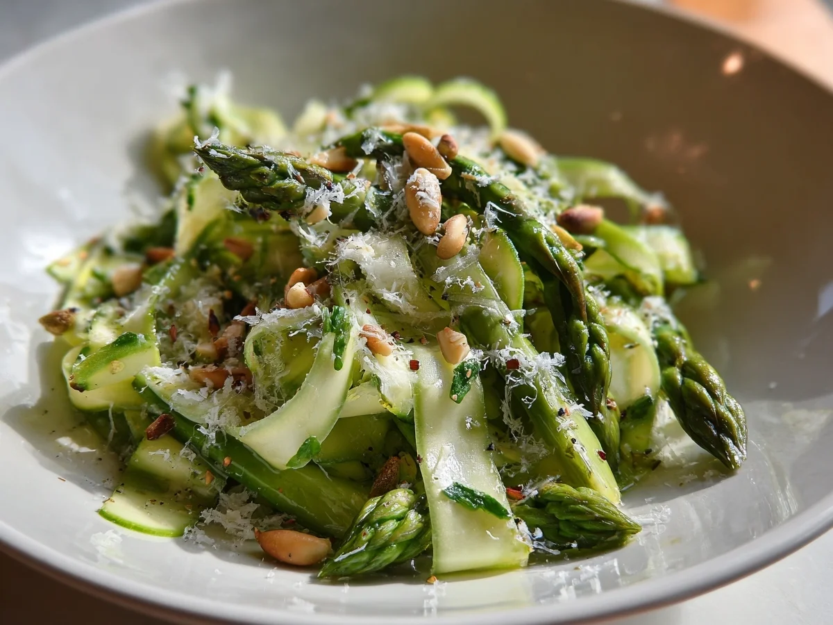 Fresh Shaved Asparagus Salad with Zesty Lemon Dressing - Image 2