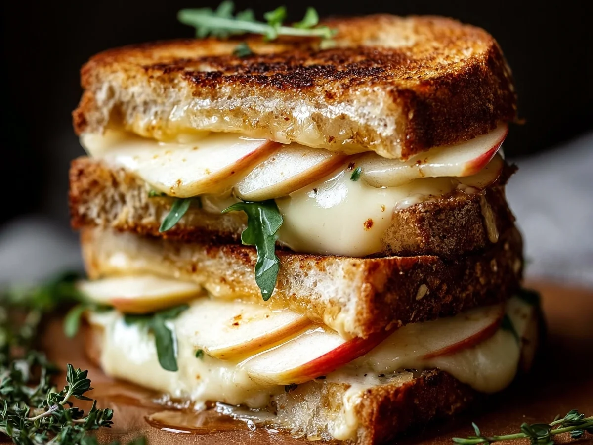 Gourmet Apple Brie Grilled Cheese Sandwich Recipe - Image 2