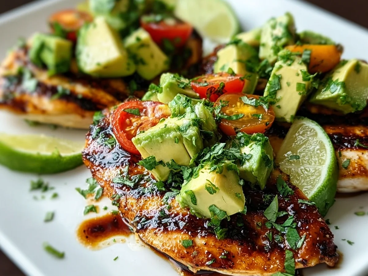 Grilled California Avocado Chicken with Lime - Image 1