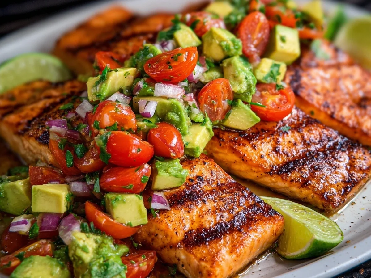 Grilled Salmon with Avocado Salsa: Quick Healthy Dinner - Image 2