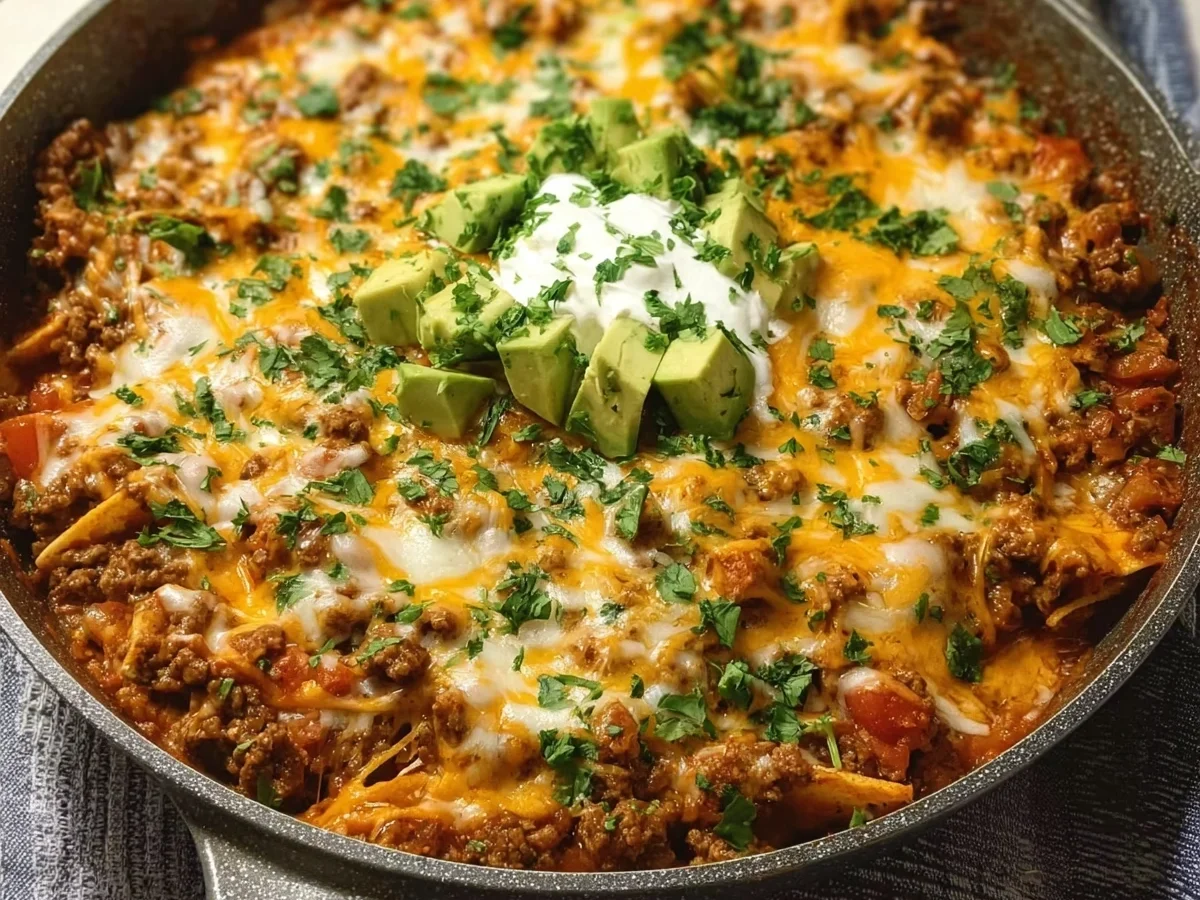 Ground Beef Enchilada Skillet: Easy One-Pan Dinner - Image 1