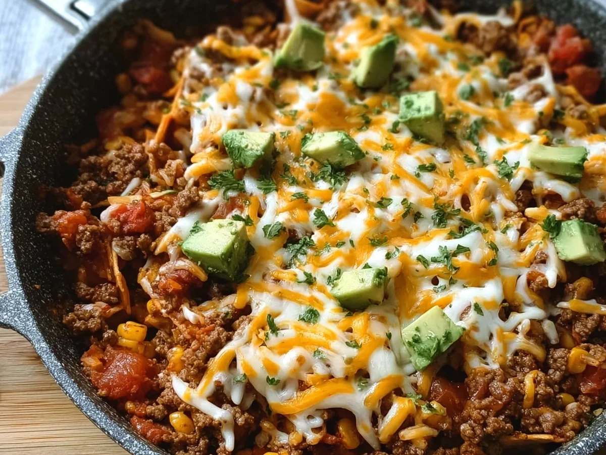 Ground Beef Enchilada Skillet: Easy One-Pan Dinner - Image 2
