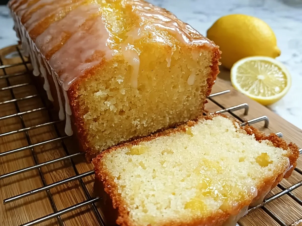 Healthy Greek Yogurt Lemon Loaf Cake - Image 2