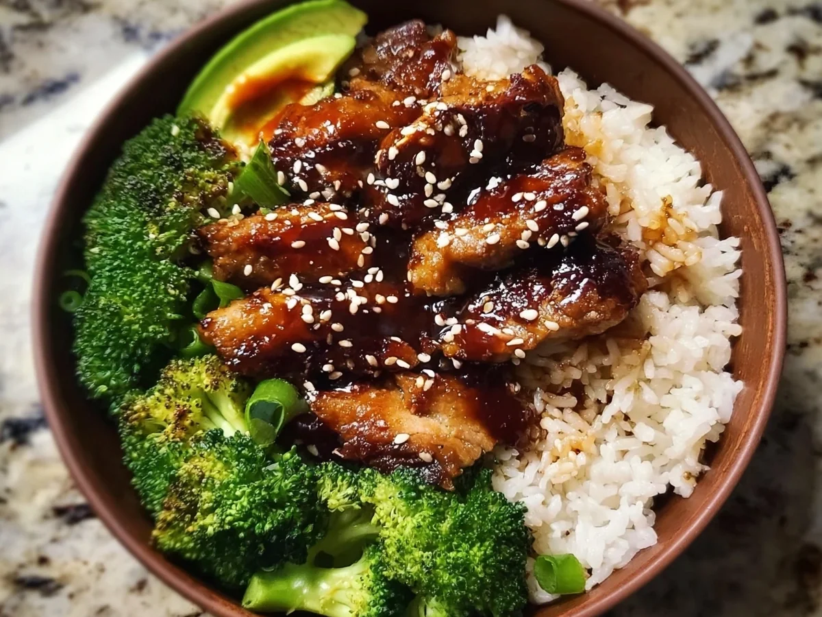 Healthy Sticky Chicken Bowls: Quick Family Dinner - Image 1