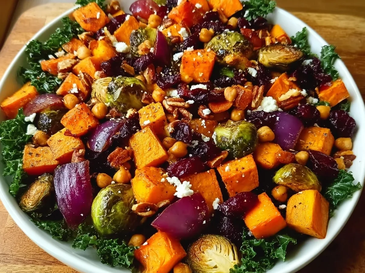 Hearty Winter Vegetable Salad with Roasted Root Veggies - Image 1
