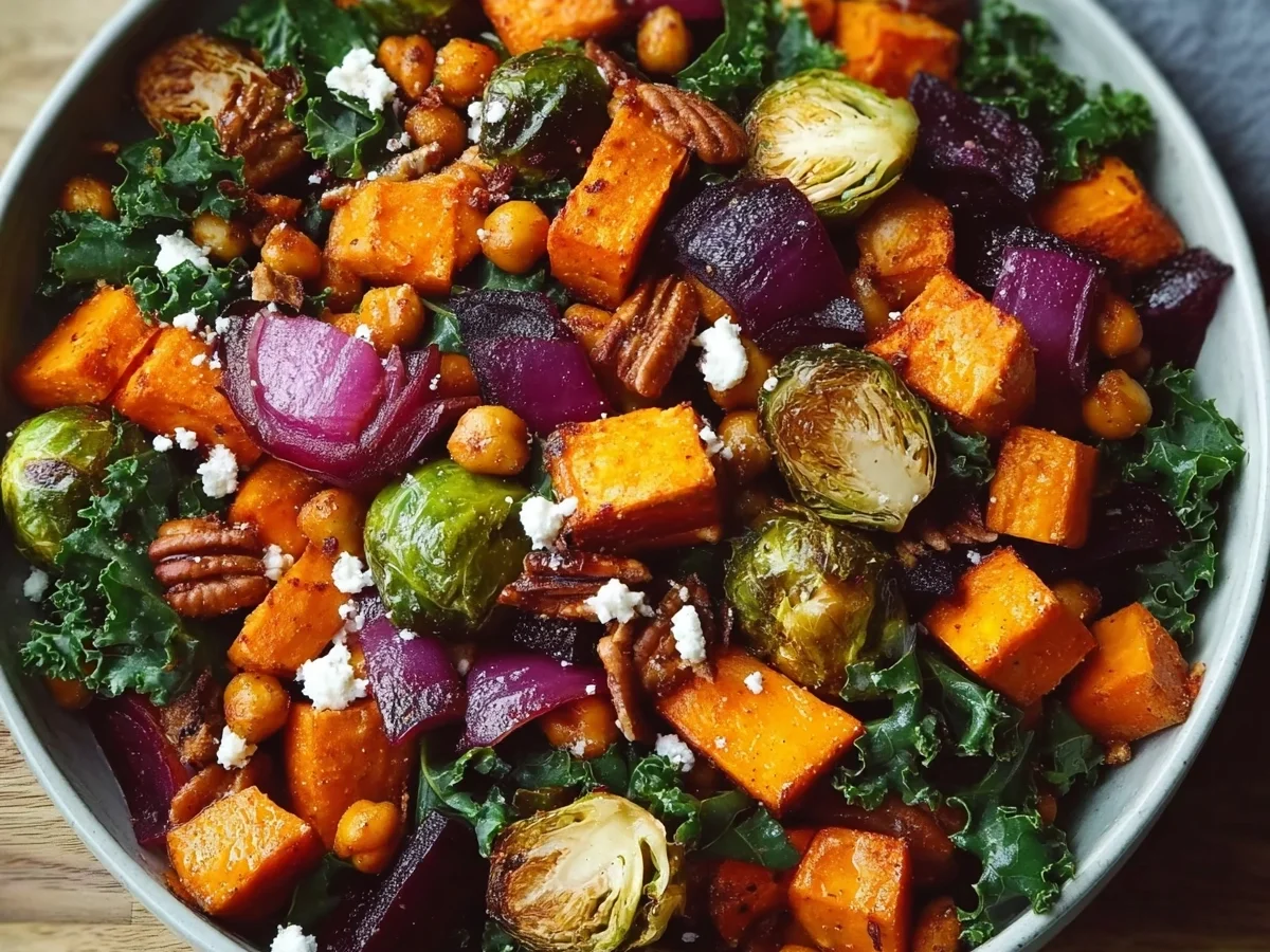 Hearty Winter Vegetable Salad with Roasted Root Veggies - Image 2