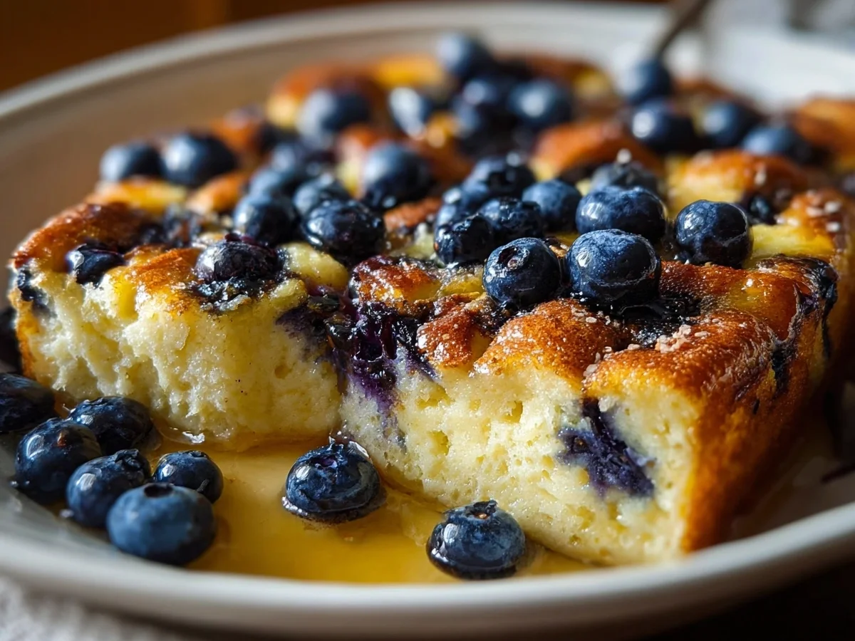 High Protein Blueberry Cottage Cheese Breakfast Bake - Image 1