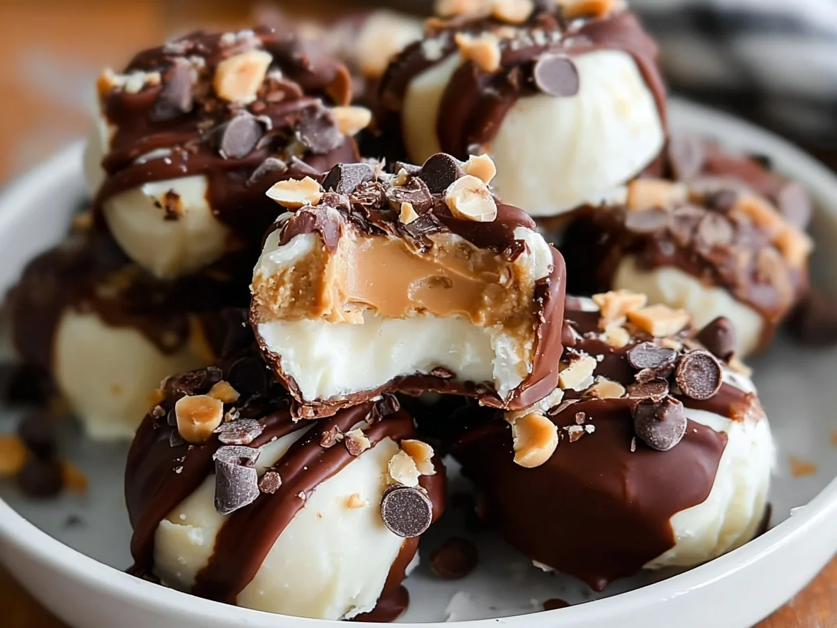 High Protein Frozen Peanut Butter Greek Yogurt Bites - Image 2