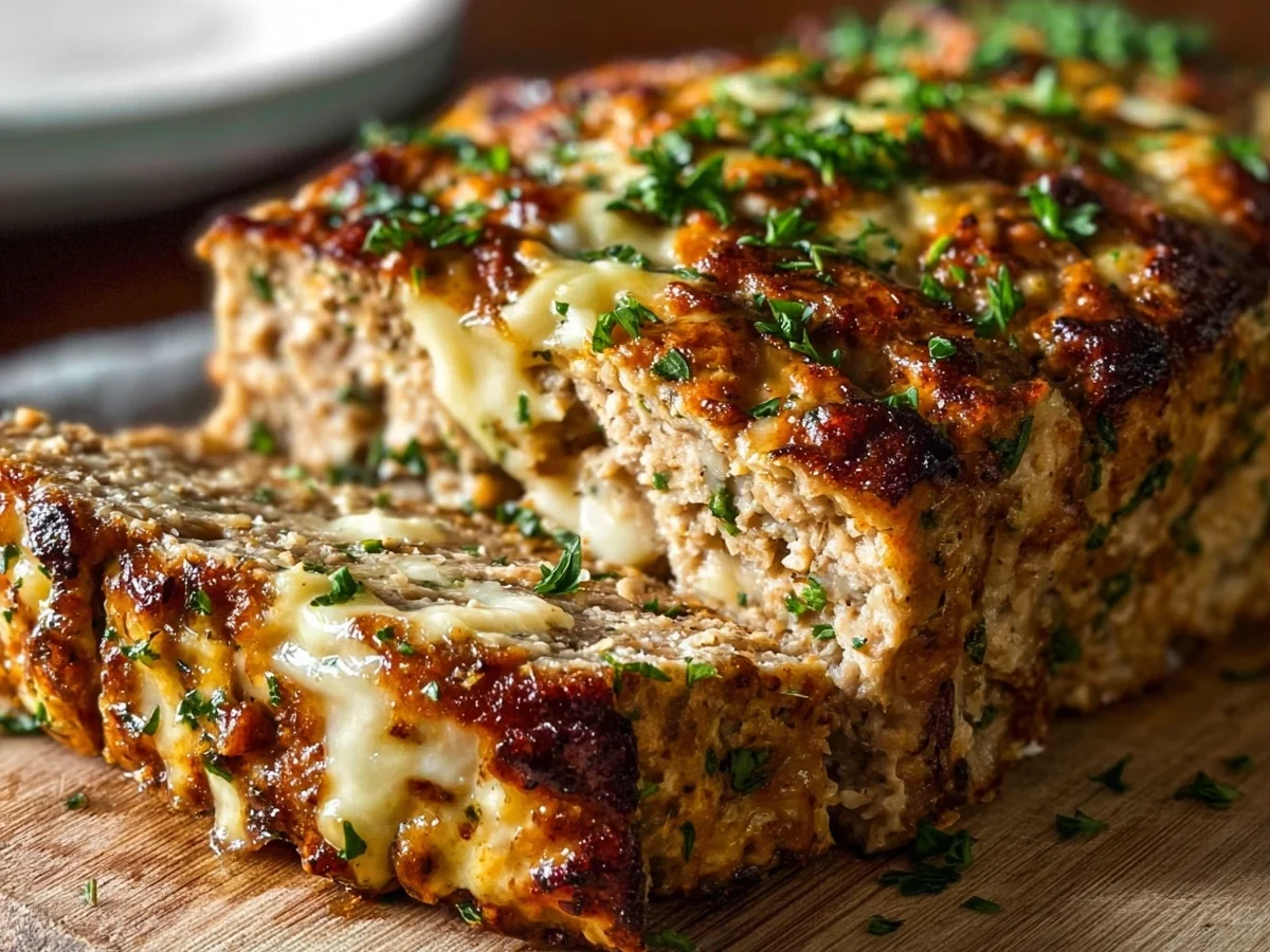 High-Protein Garlic Parmesan Chicken Meatloaf - Image 1