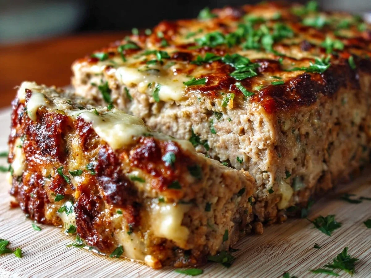 High-Protein Garlic Parmesan Chicken Meatloaf - Image 2
