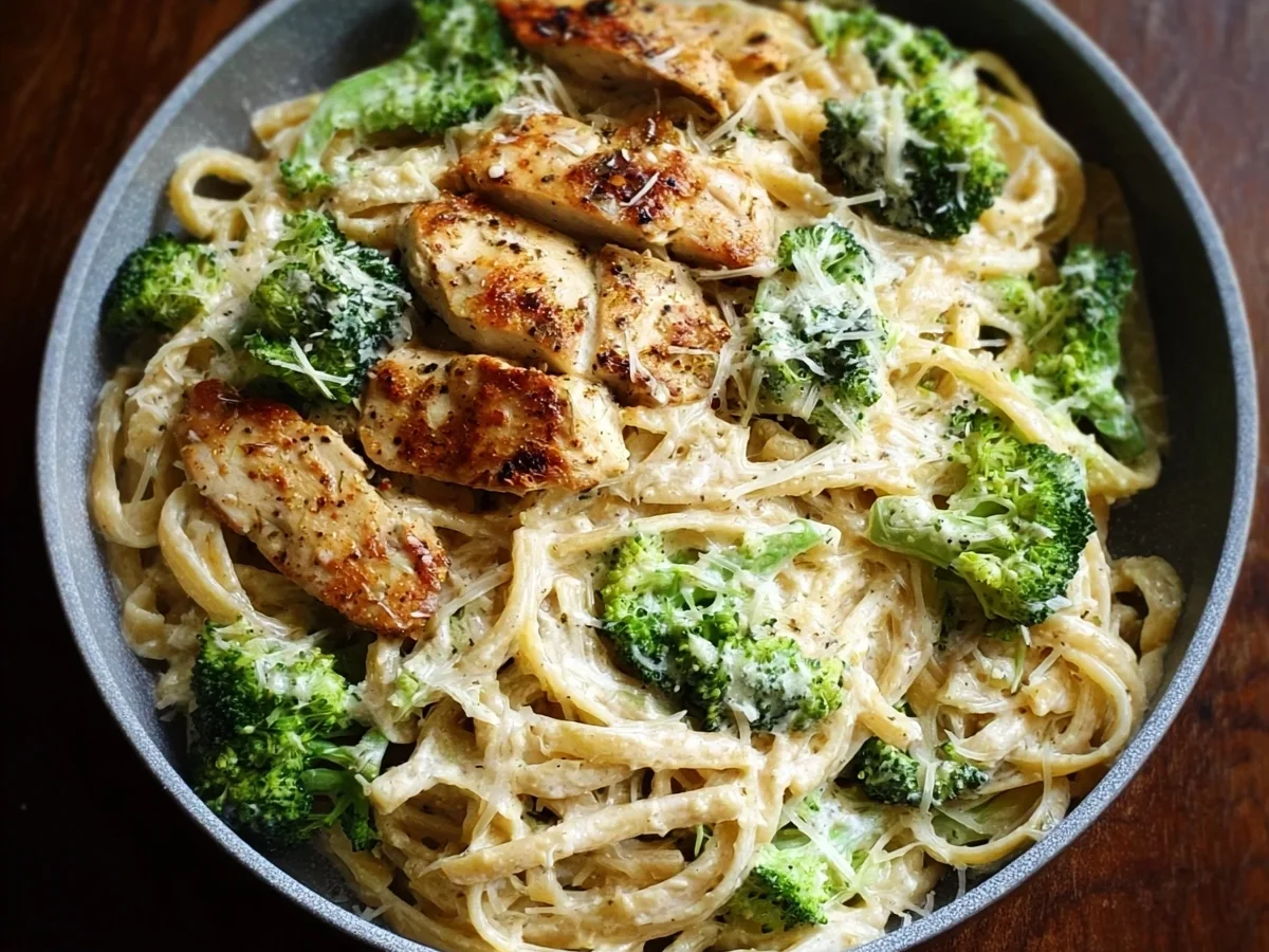 High Protein Skinny Chicken Broccoli Alfredo Recipe - Image 2