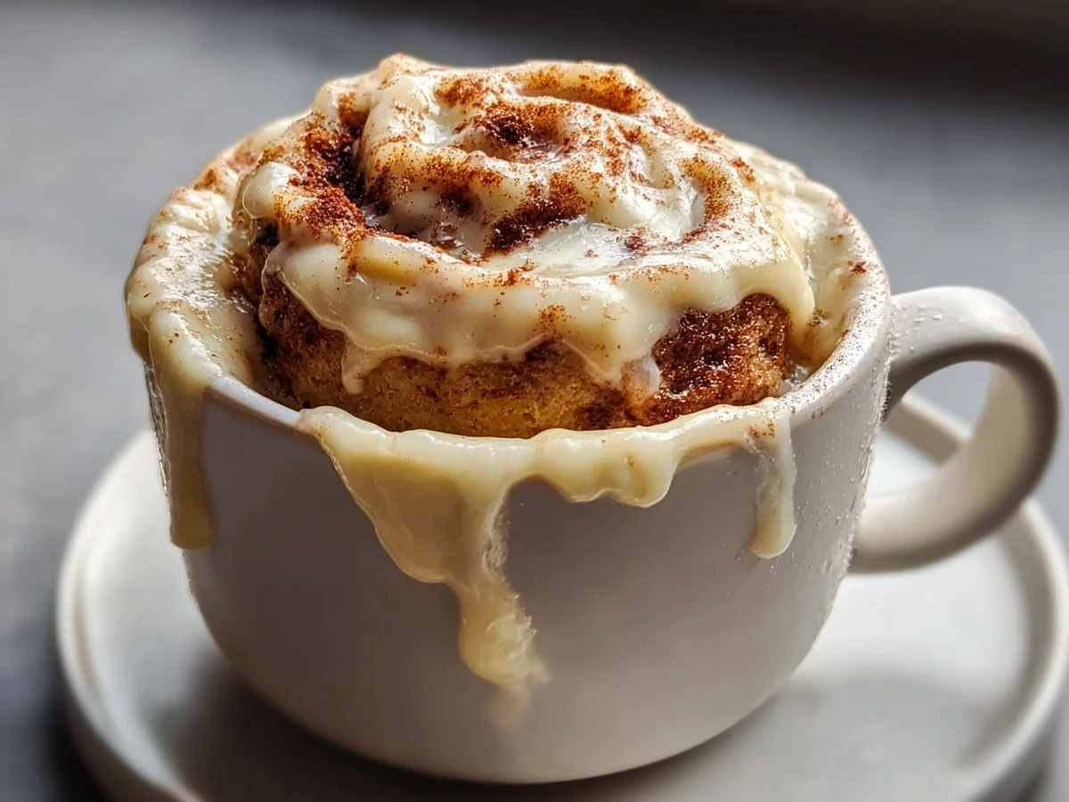 Keto Cinnamon Roll Mug Cake: 3-Minute Sugar-Free Treat - Image 2