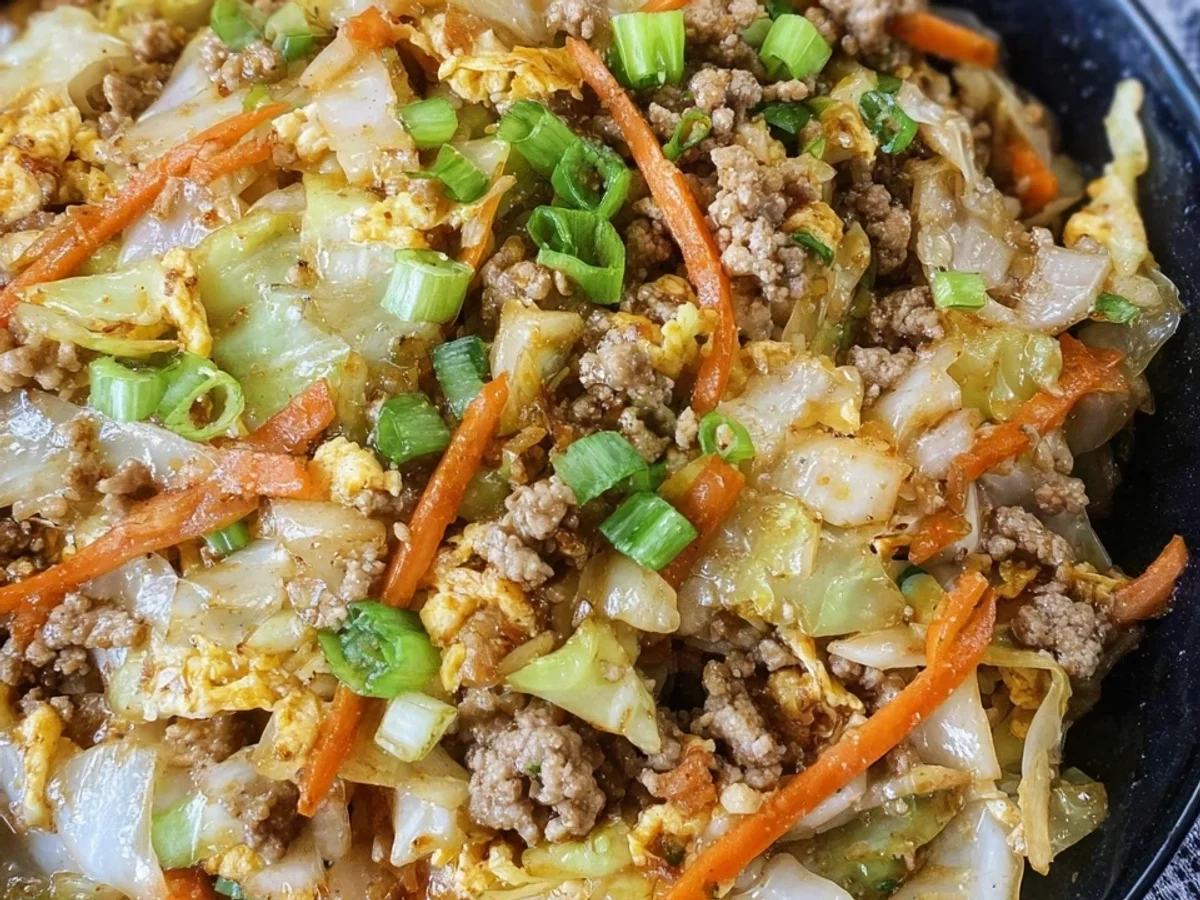 Keto Egg Roll Bowl: Quick & Easy Asian Dinner - Image 1
