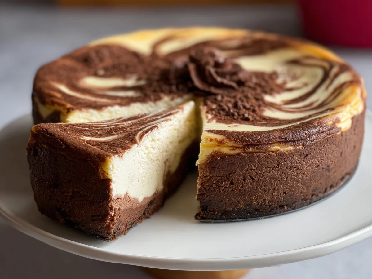Keto Marble Cheesecake Swirl: Low-Carb & Sugar-Free Dessert - Image 2