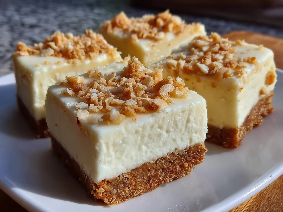 Keto No-Bake Cheesecake Bars: 5-Ingredient Almond Crust - Image 2