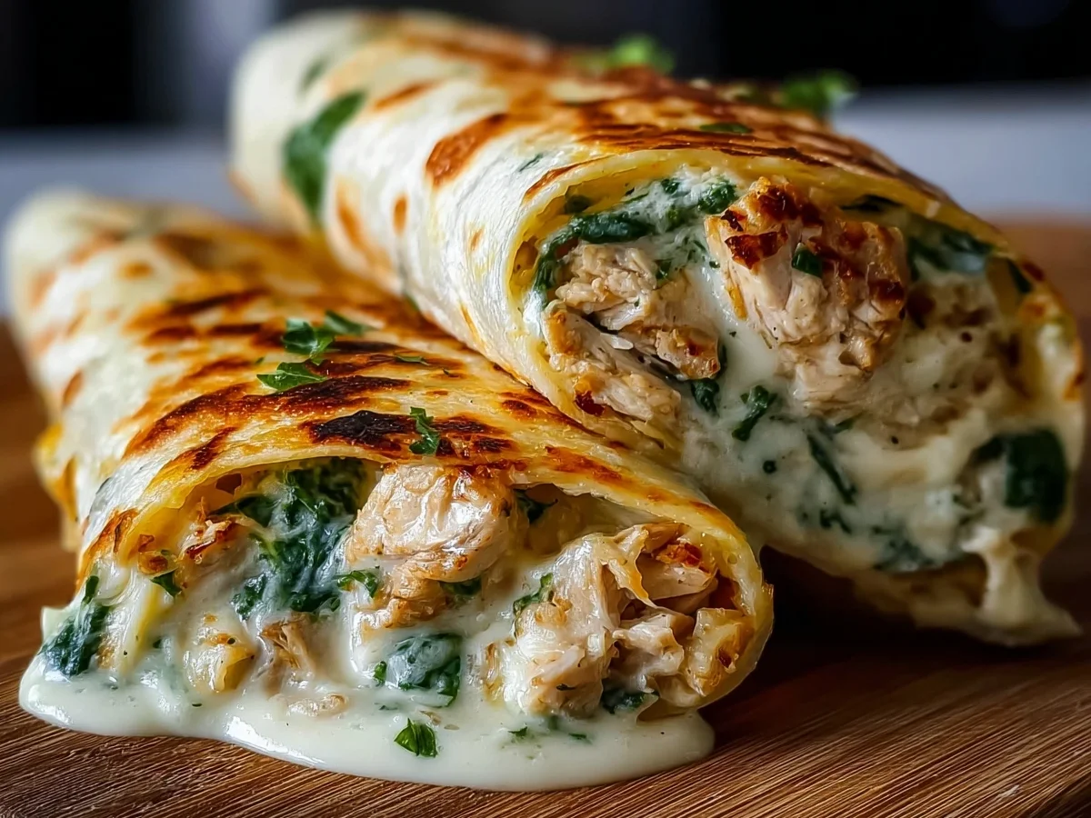 Low Carb Cheesy Garlic Chicken Wraps | Quick & Keto-Friendly - Image 2