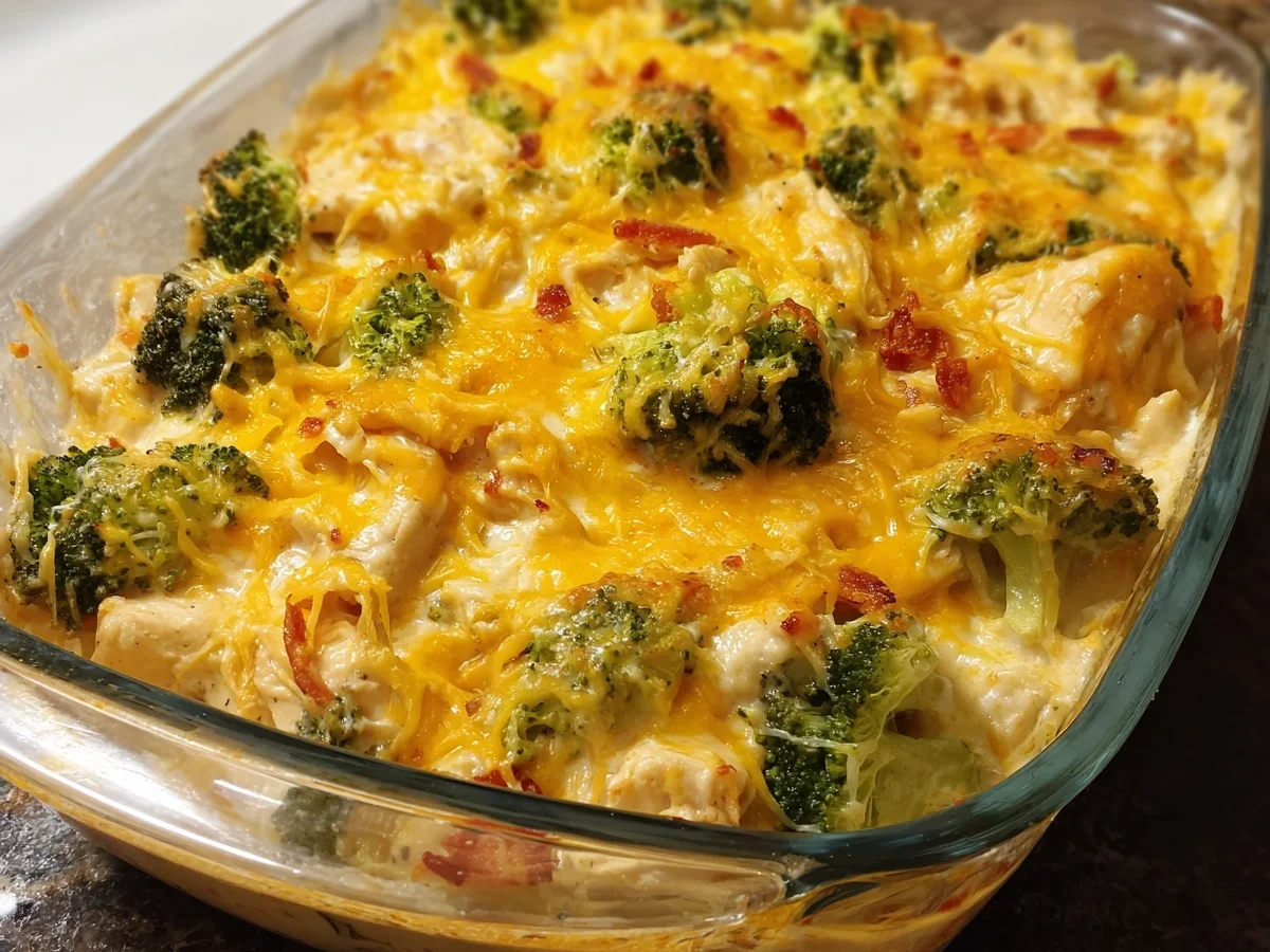 Low Carb Creamy Chicken Casserole for a Healthy Dinner - Image 1