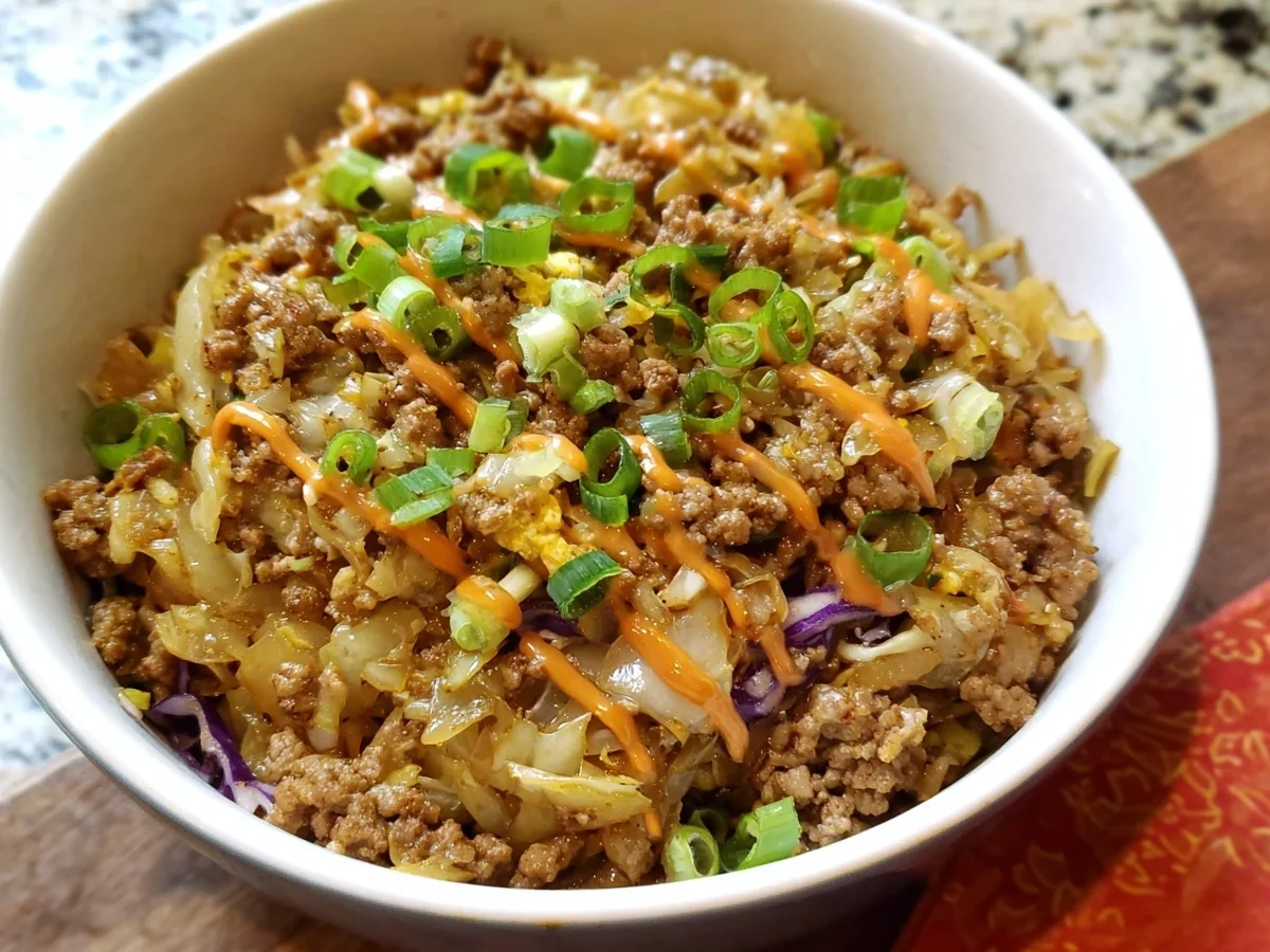 Low Carb Egg Roll in a Bowl: Easy Keto Weeknight Meal - Image 1