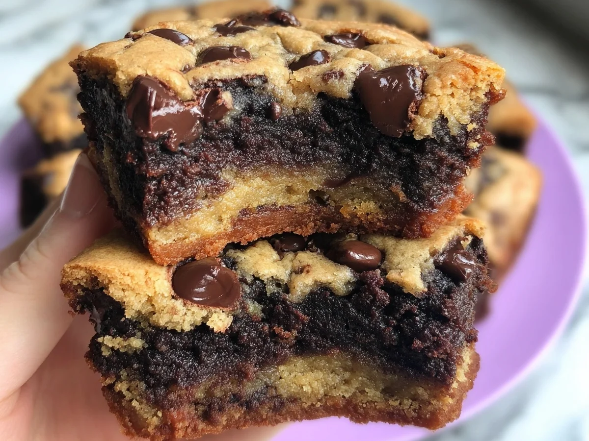 Low Carb Keto Brookies: Fudgy Brownie Cookie Bars - Image 1