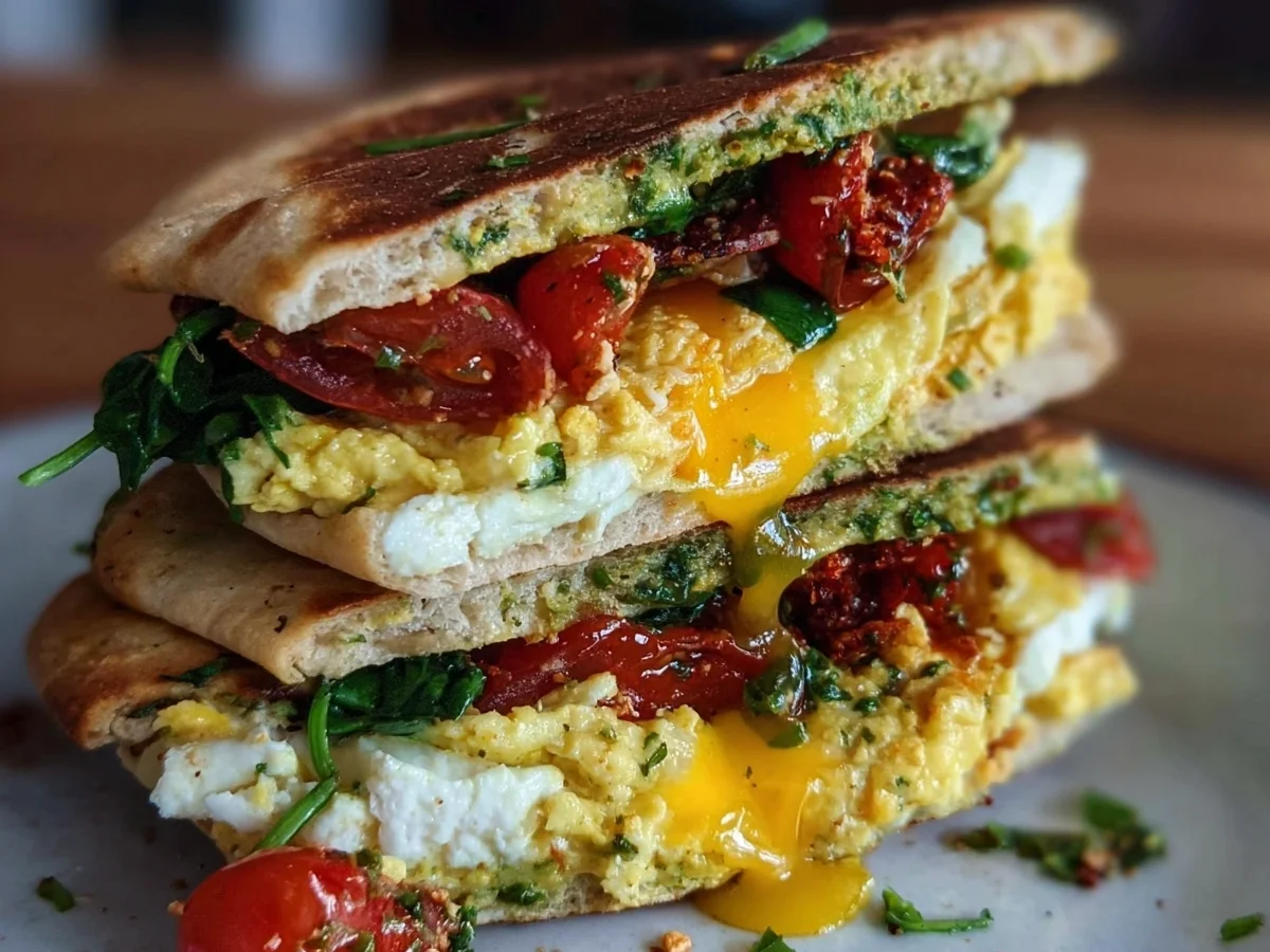 Mediterranean Breakfast Sandwich | Quick & Nutritious Start - Image 2