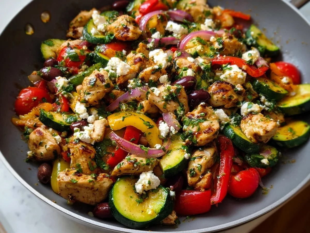 Mediterranean Chicken Stir-Fry: Quick 20-Minute Meal - Image 1