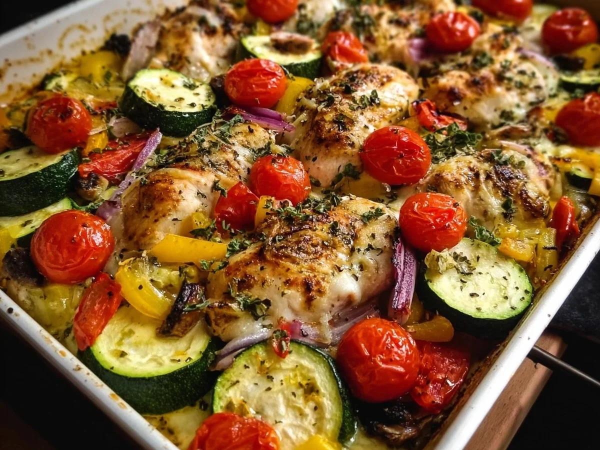 Mediterranean Chicken Zucchini Bake | Easy One-Pan - Image 2