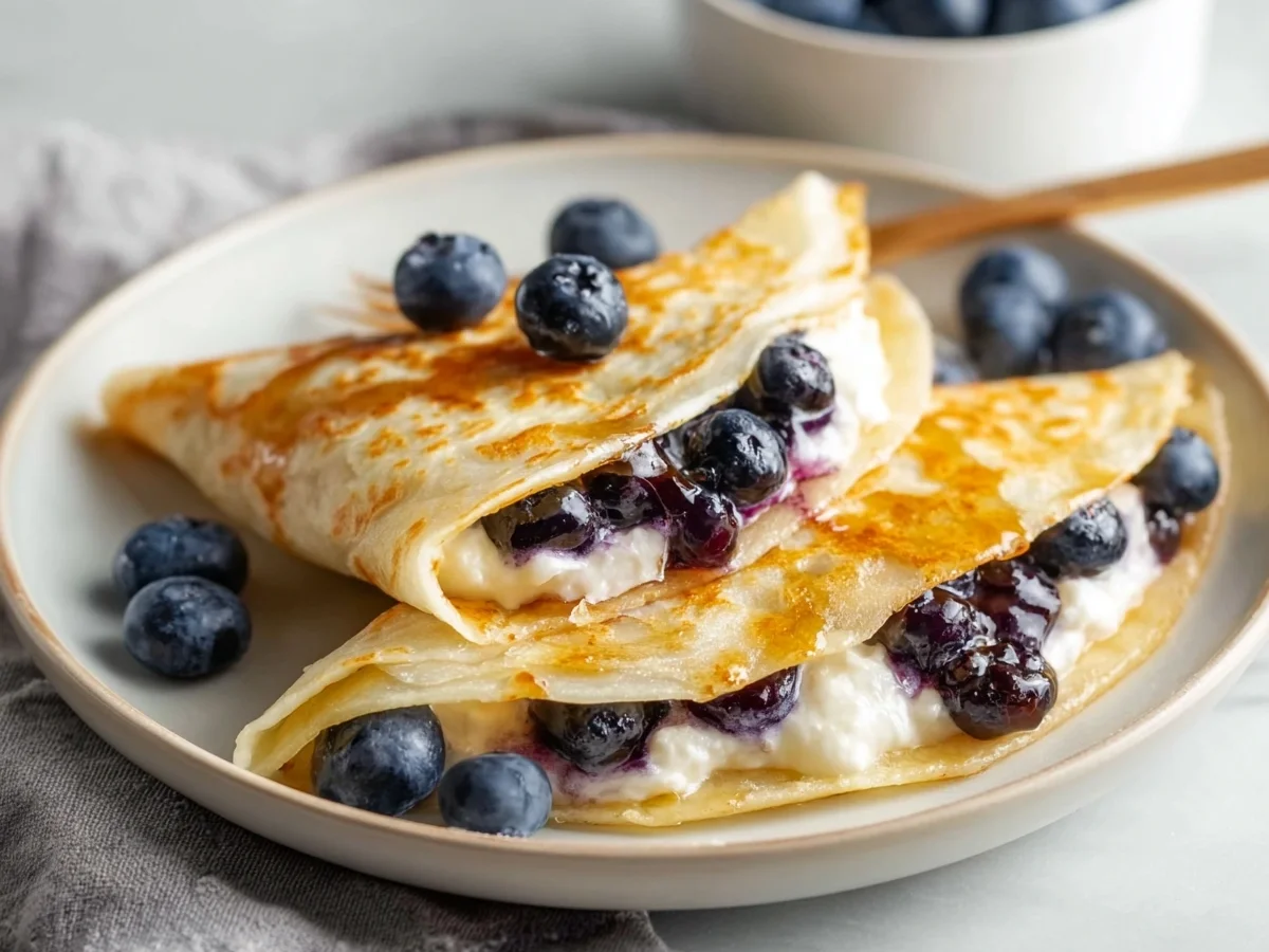 Quick Blueberry Breakfast Quesadilla Recipe - Image 2